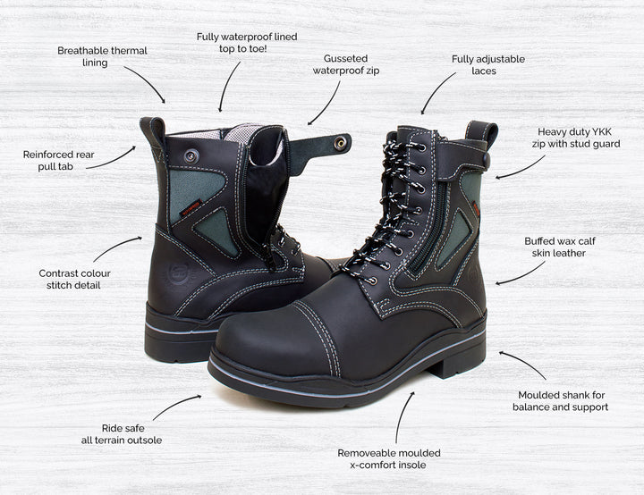 Kentucky Storm Waterproof Jodhpur Boots - Mocha – Bareback Footwear