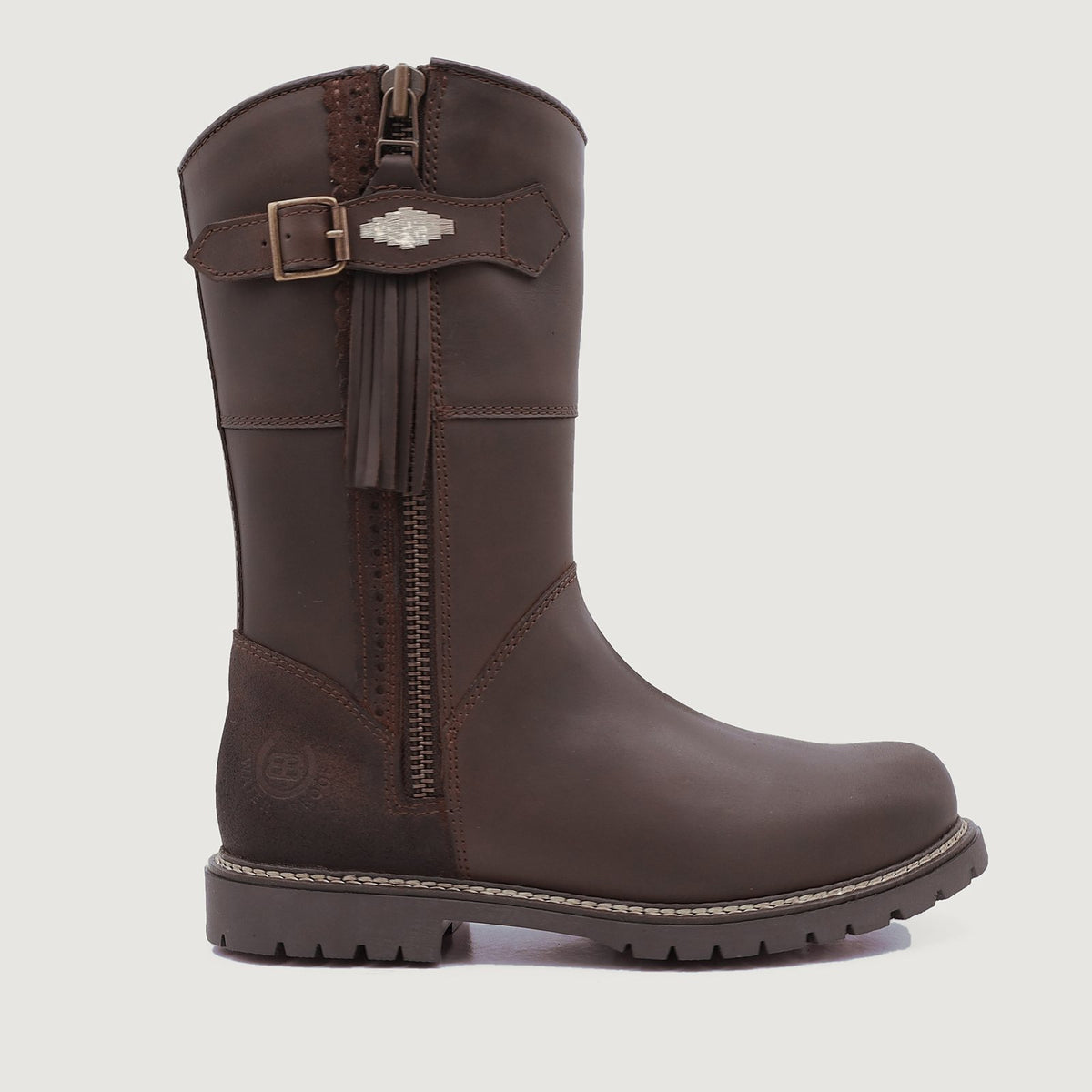 Hudson Mid Waterproof Boots - Chocolate in 360 degrees