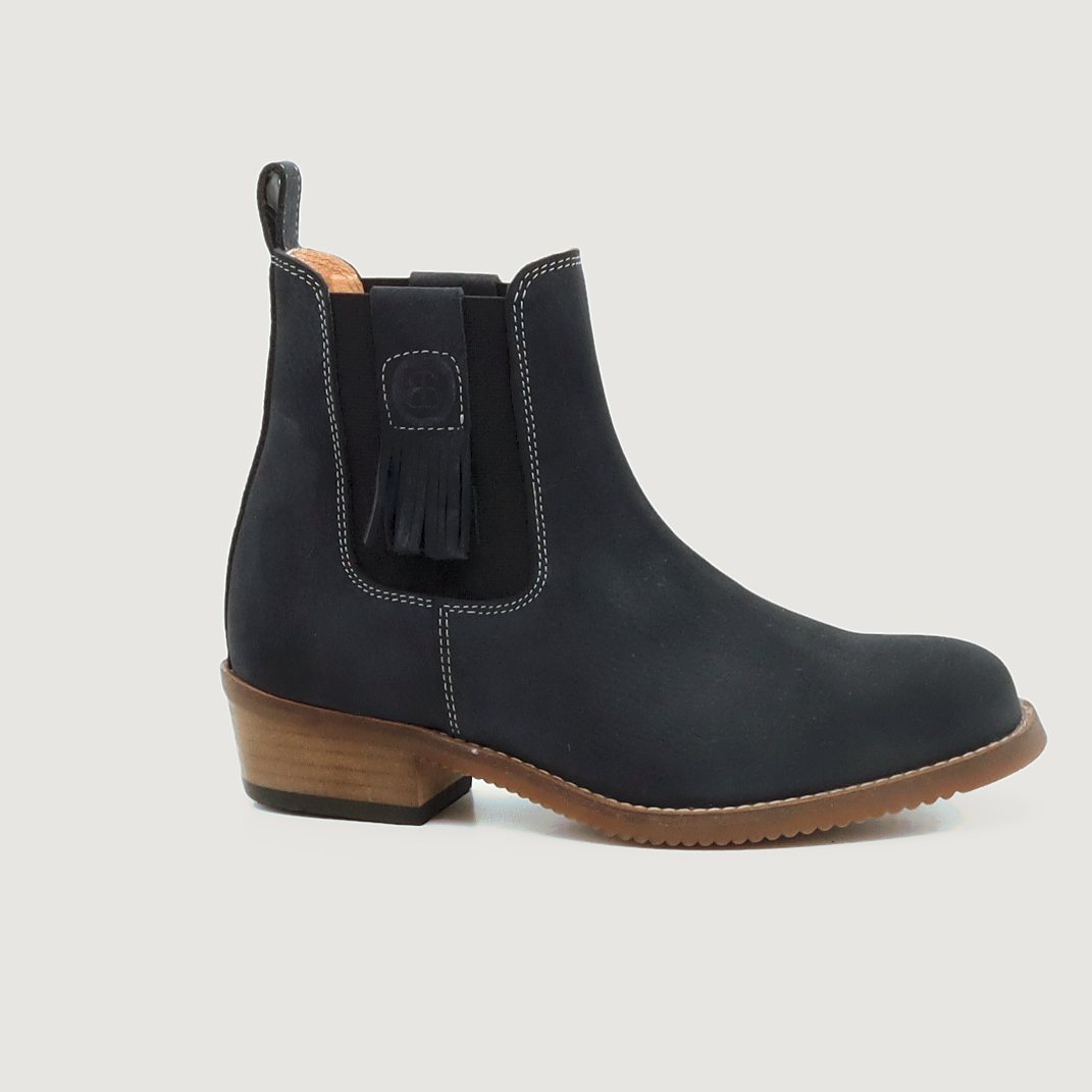 Tulsa Short Boots - Navy in 360 degrees