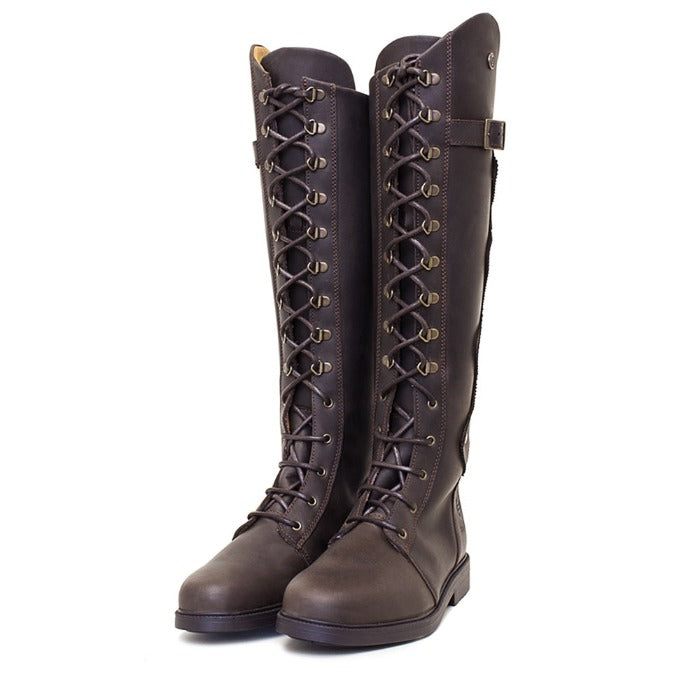 Brown lace up riding boot 3