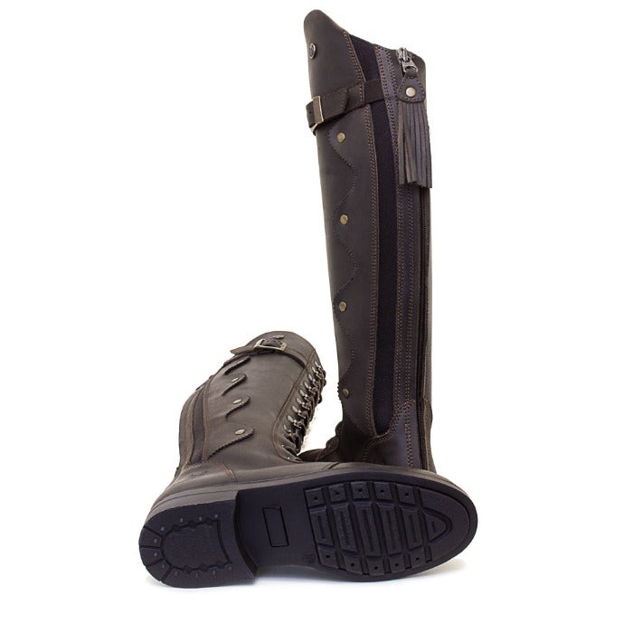 Brown lace up riding boot 5