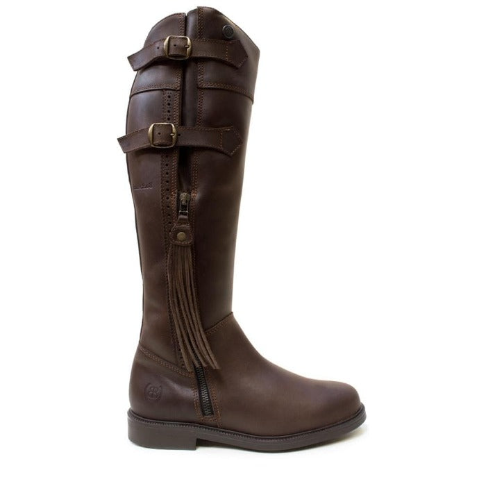 buckle zip up boots