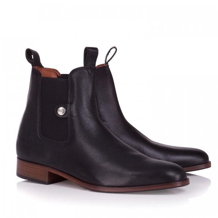 Memphis Mens Ankle Boots - Black - Bareback Footwear