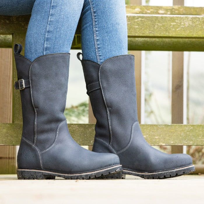 navy waterproof boots