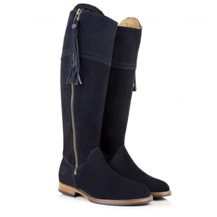 Sovereign Suede Boots with Tassel - Black - Made to Measure - Bareback Footwear