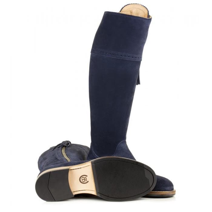 Blue suede boots clearance uk