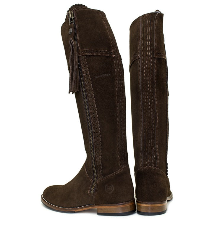 Sovereign Suede Boots with Tassel Brown
