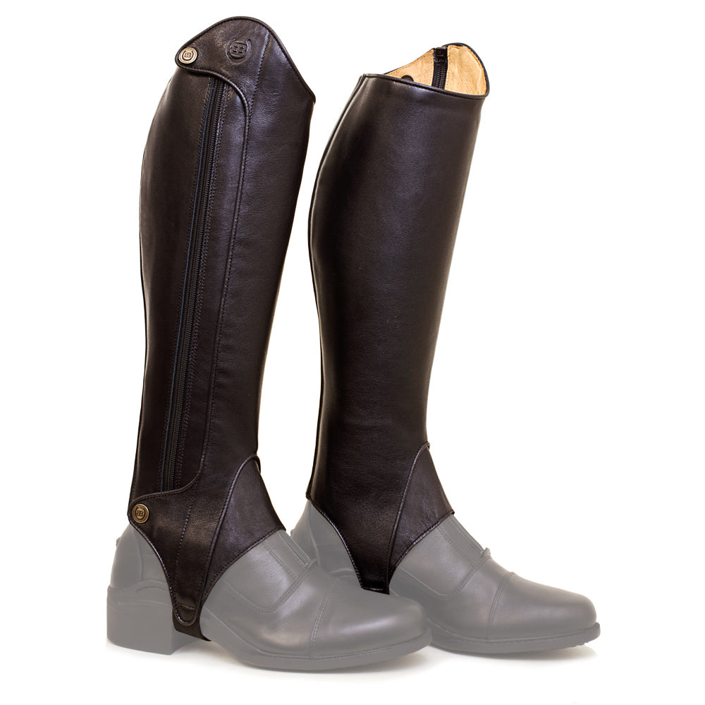 Premium Leather Half Chaps – Perfect Fit & Comfort | Bareback Footwear