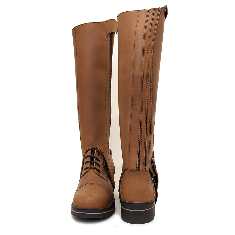 Kentucky Half-Chaps - Mocha - Free Returns – Bareback Footwear