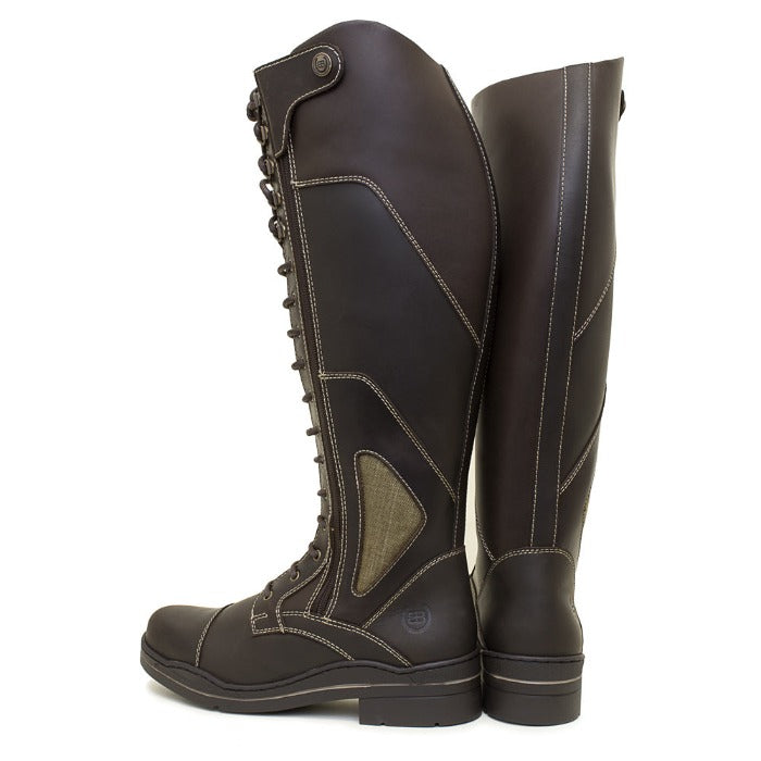 lace up riding boots brown 2