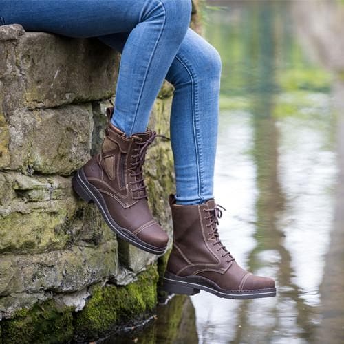 Kentucky Short Riding Boots - Brown - Bareback Footwear