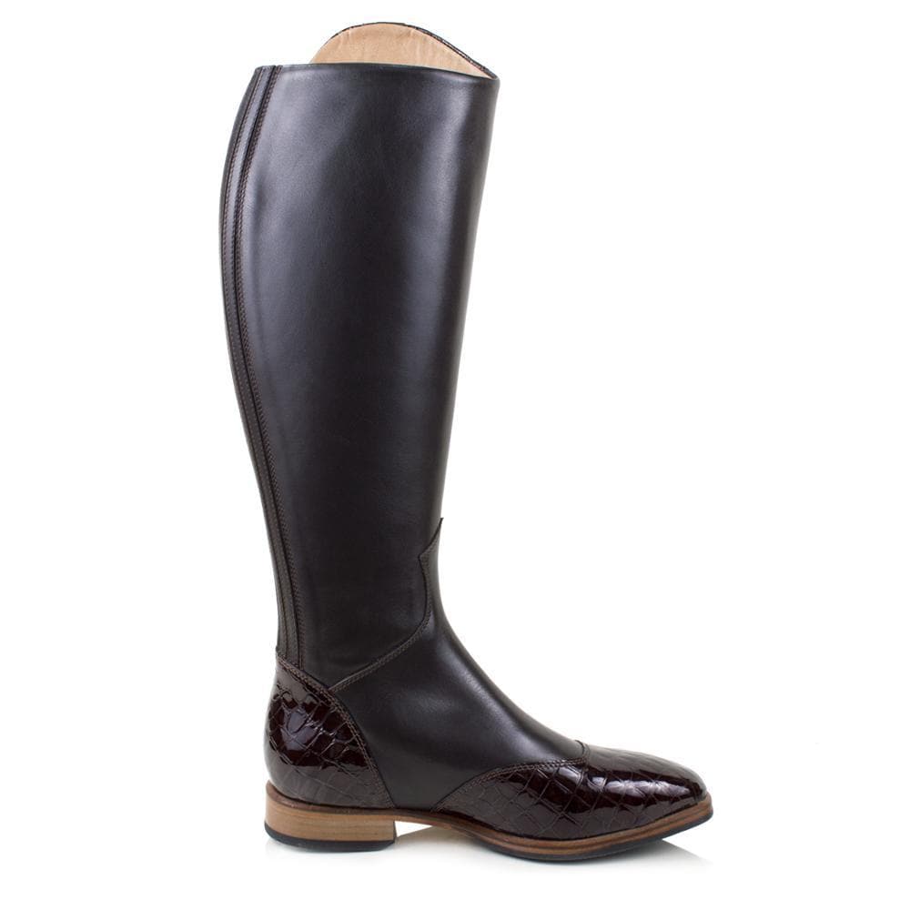 Milan Long Riding Boots - Brown - Made to Measure - Bareback Footwear