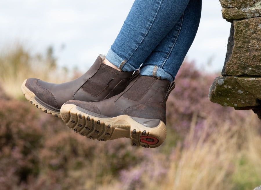 Ottowa waterproof short jodhpur yard boot brown