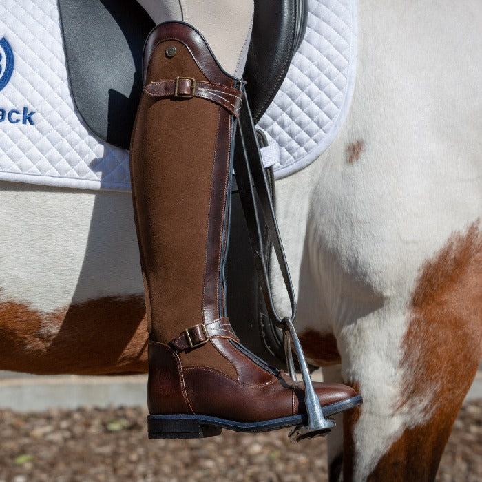 suede riding boots