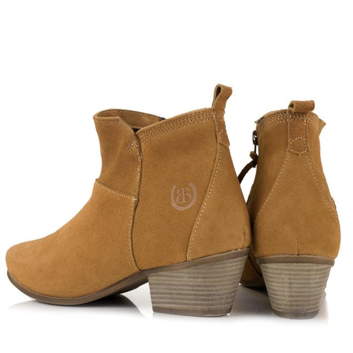 Roxy Suede Boots -Sand - Bareback Footwear