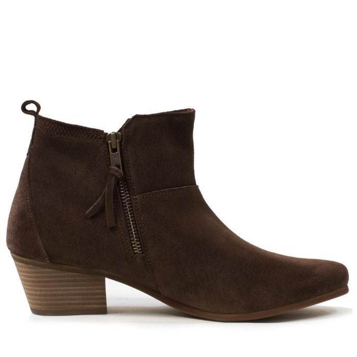 Roxy Suede Boots - Brown - Bareback Footwear