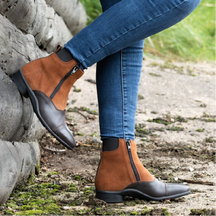 suede ankle riding boot 2